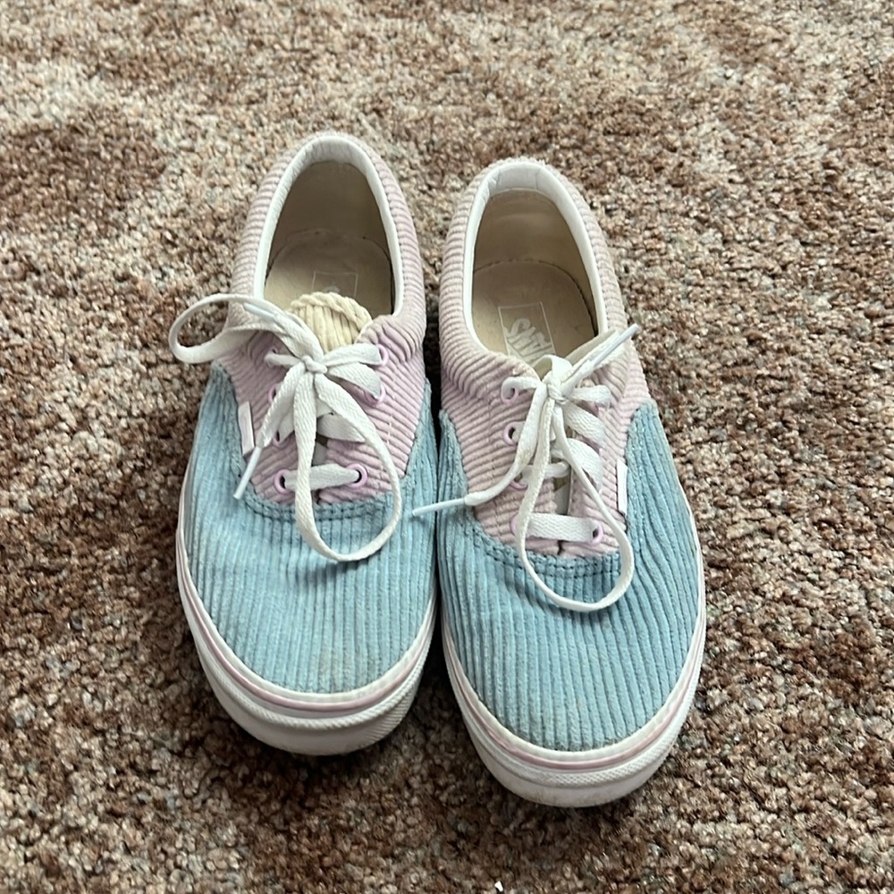 Pastel Vans size 6.5 kids 7.5 Womens